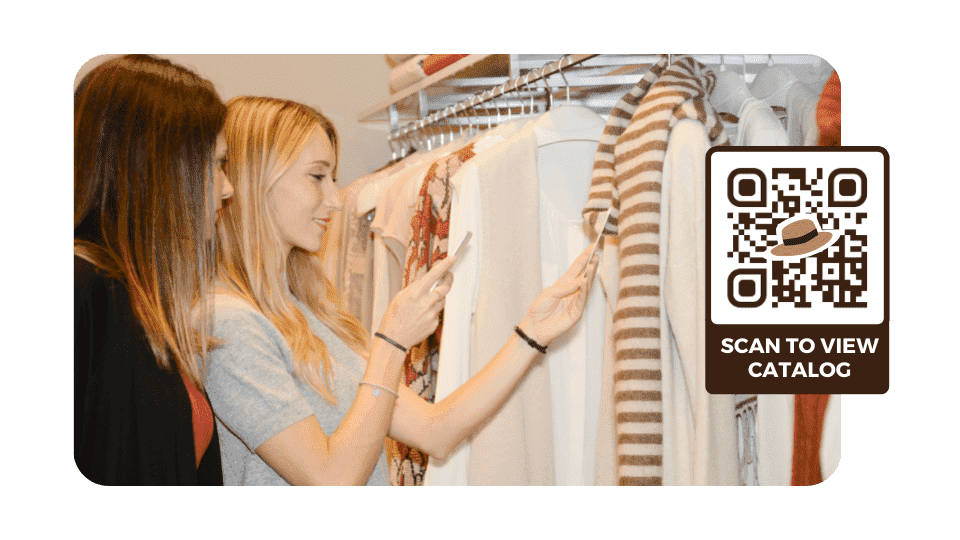 QR Code tags to display lookbooks