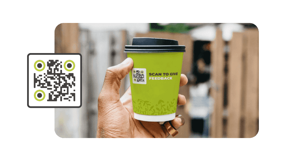 QR Code stickers for feedback collection