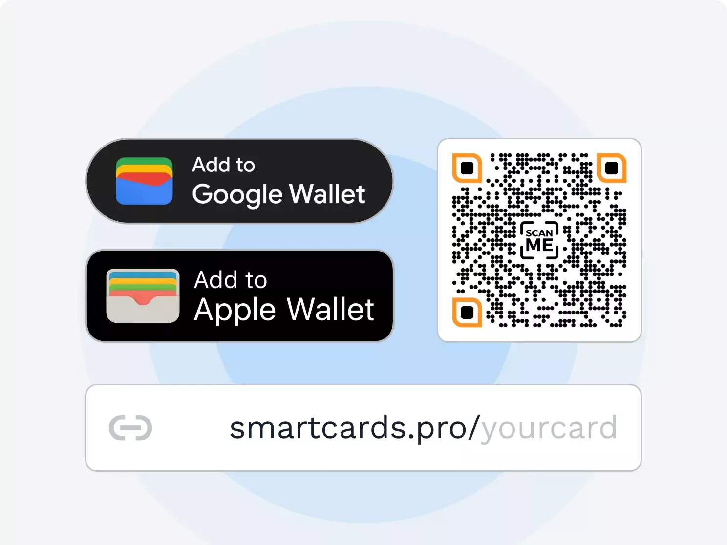 Save digital business cards on Apple Wallet or Google Wallet