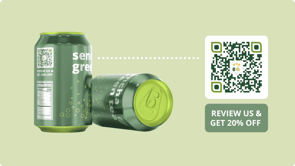 Get customers to leave product reviews by scanning QR Code marketing