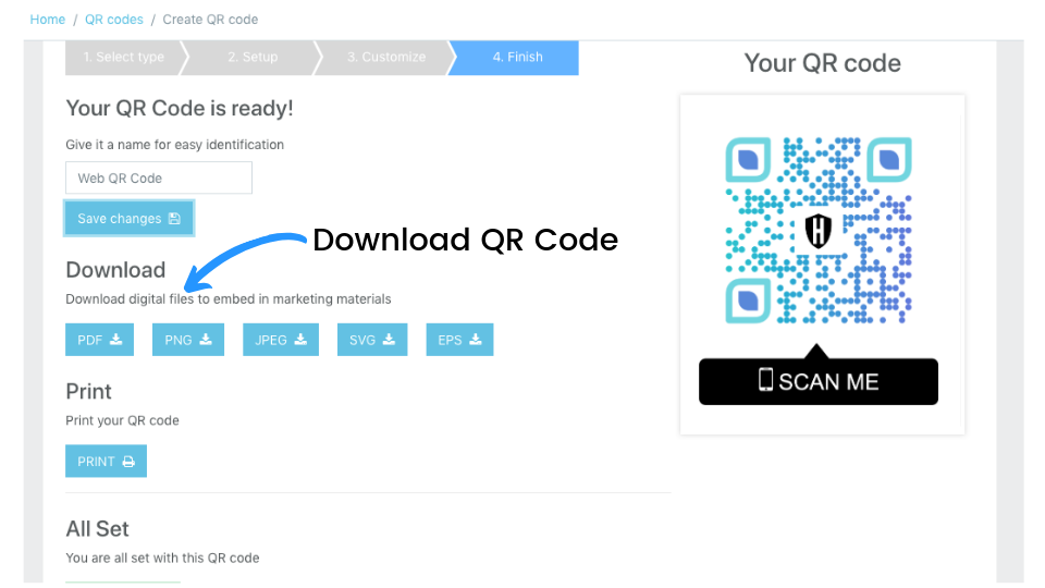 Download your QR Code