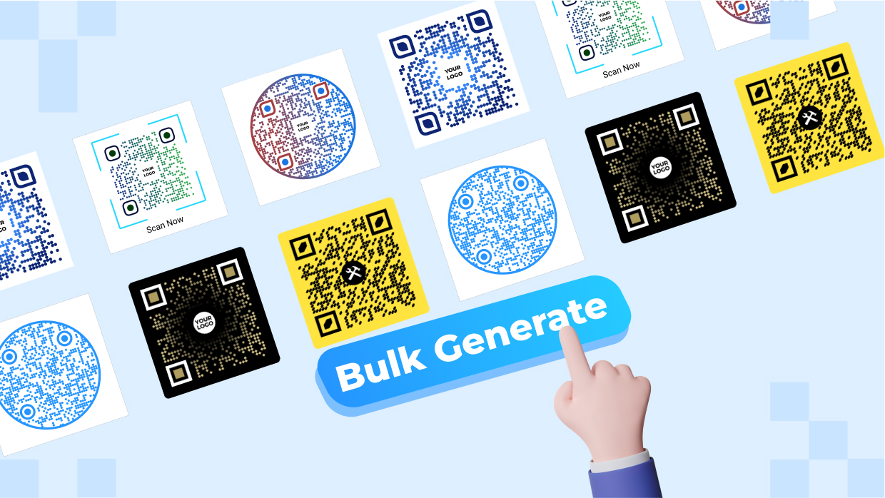 Create multiple QR Codes with logo in a few minutes