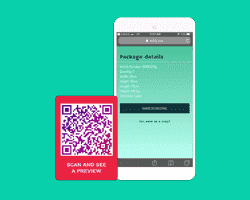 Text embedded QR Codes: