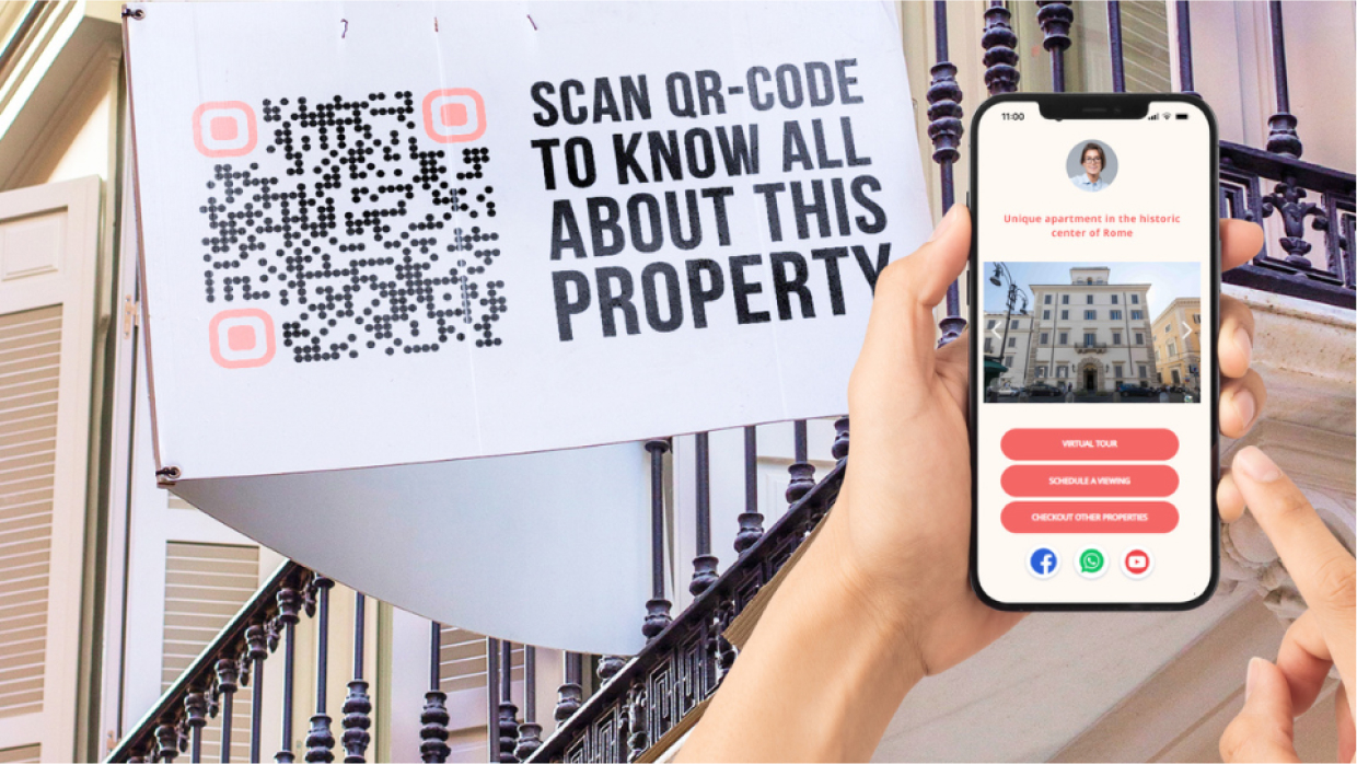 Real estate use cases of all-in-one QR Codes