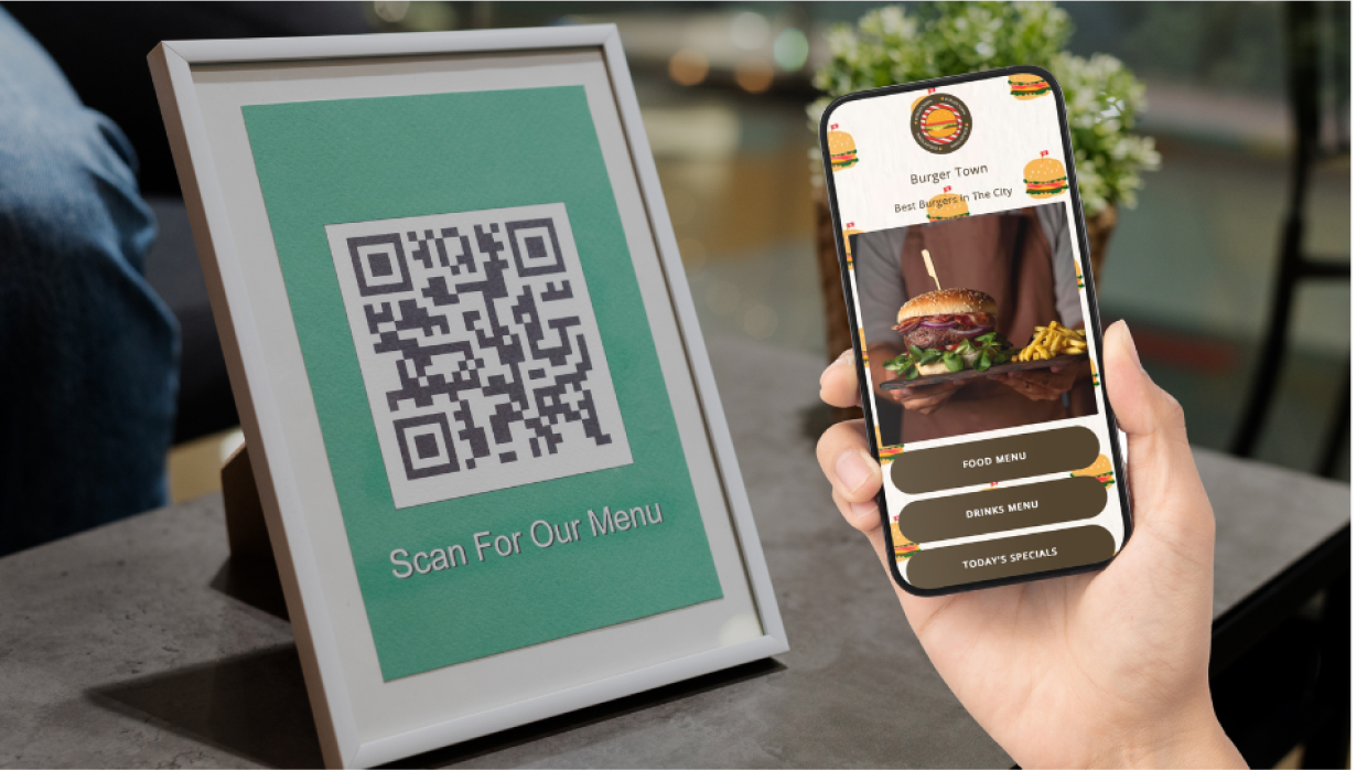 Restaurant use cases of all-in-one QR Codes