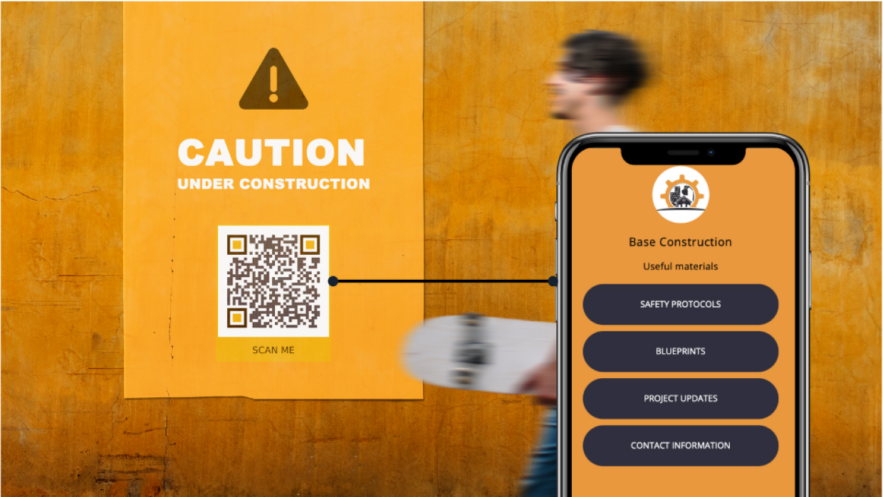 Construction use cases of all-in-one QR Codes