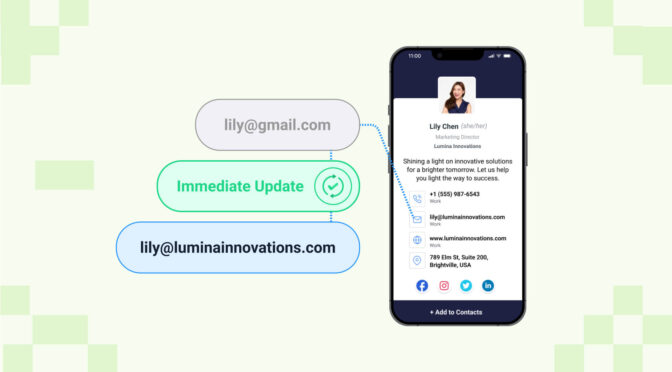 update digital business card