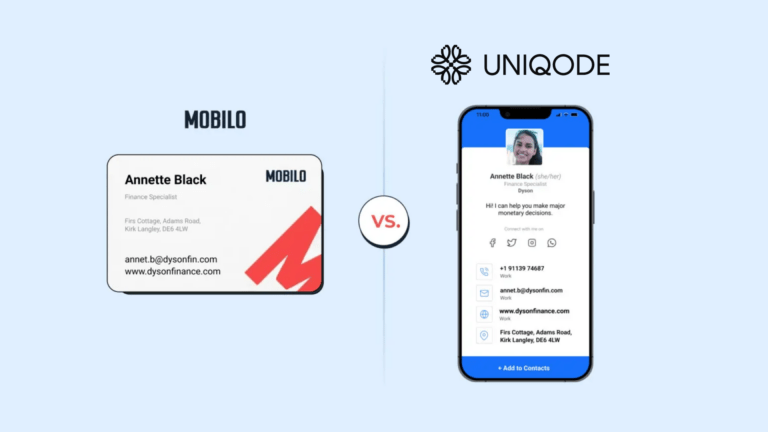 Physical bs Digital Business Card Solution