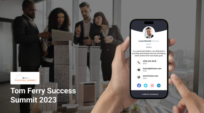 Tom Ferry Success Summit with Digital Business Cards