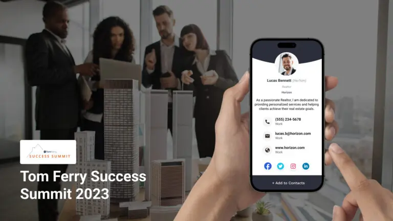 Tom Ferry Success Summit with Digital Business Cards
