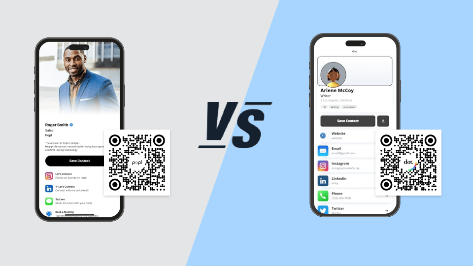 Popl vs. Dot: A Comprehensive Review of the Two Digital Business Card Solutions