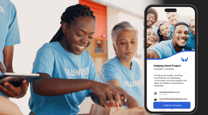 Digital business cards for NGOs
