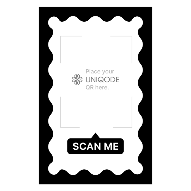 Fashion retail QR Code poster