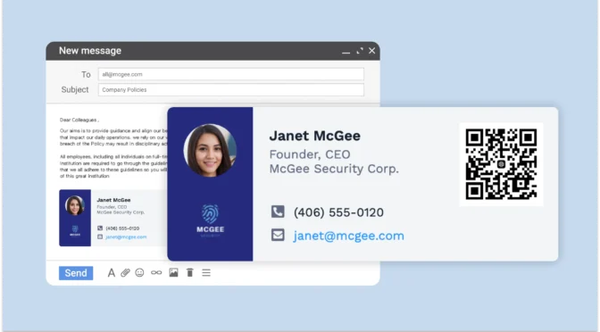 Email signature for CEOs