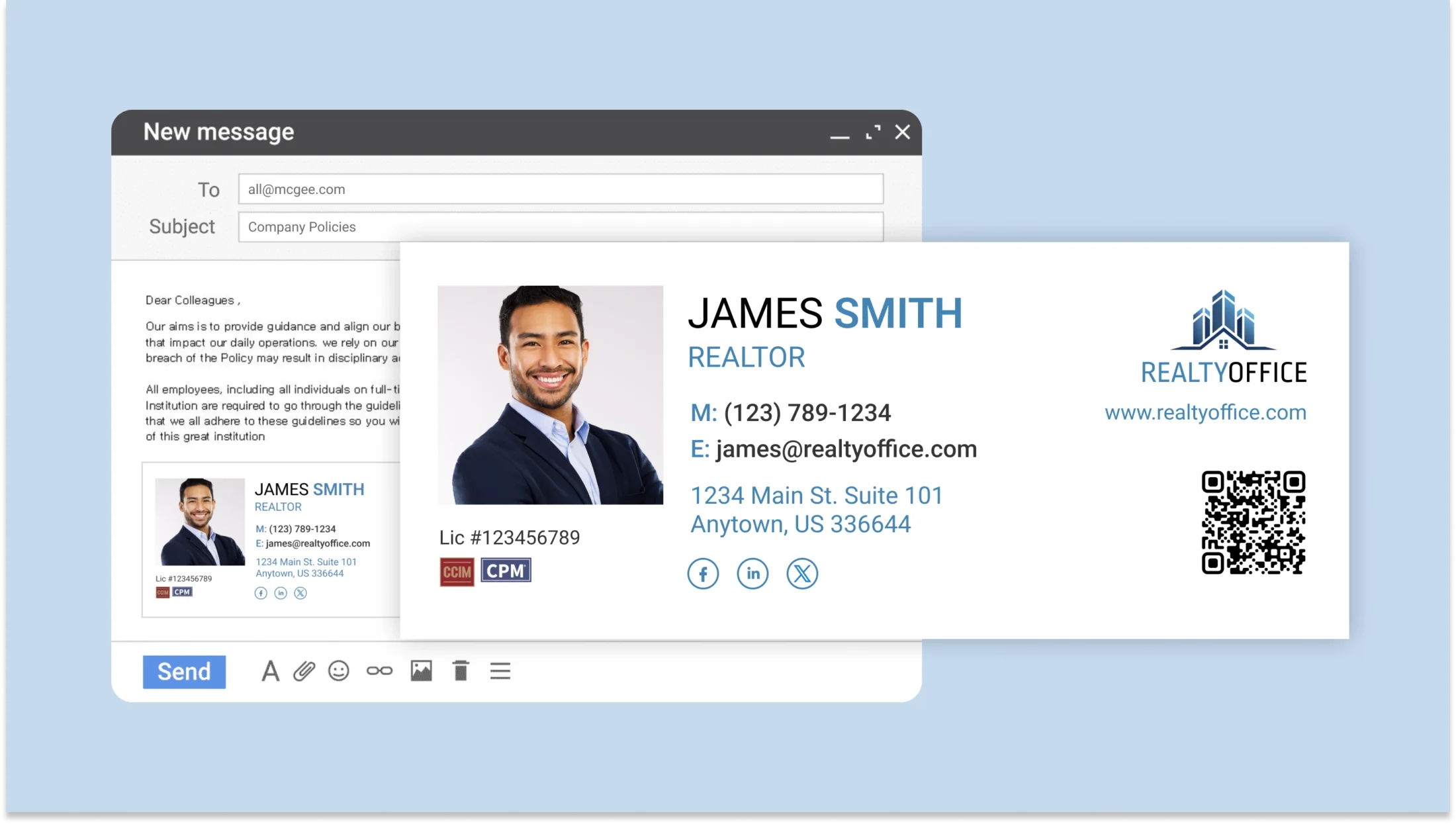 Email signature for realtors