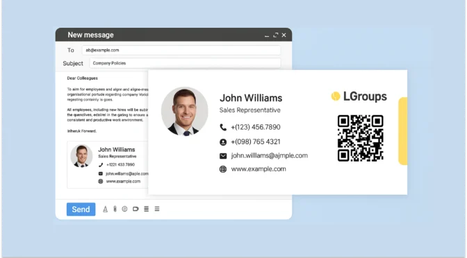 Email signature for sales professionals