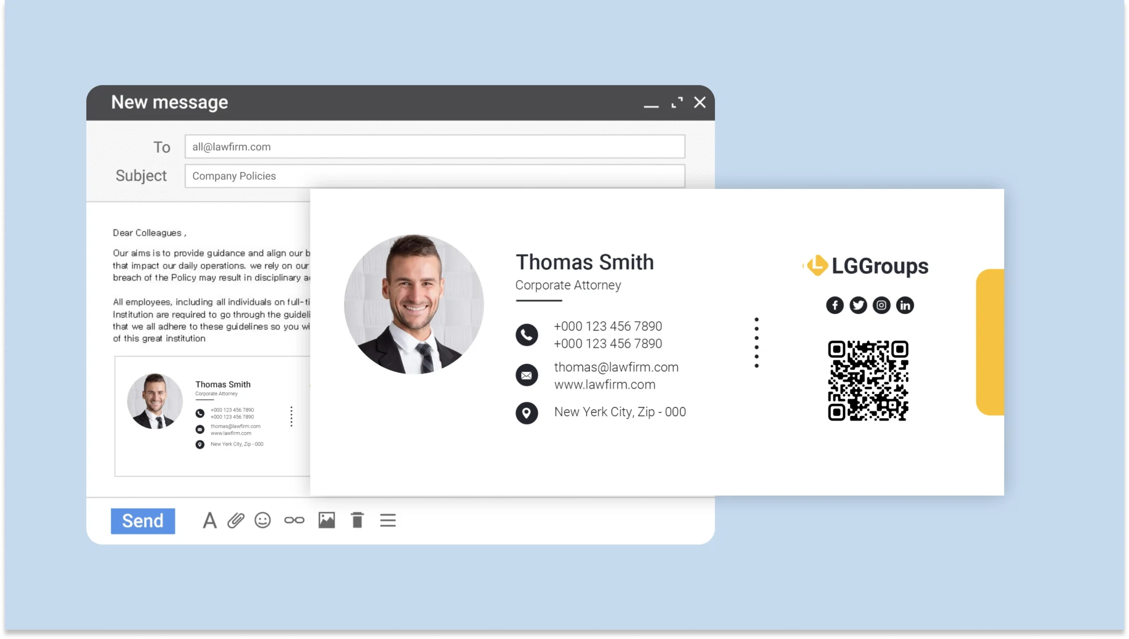 Lawyers email signature