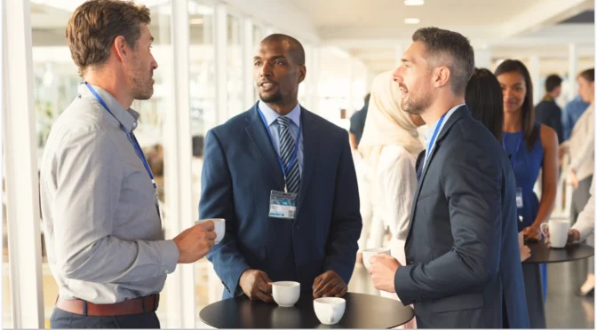 Professional networking to collect leads